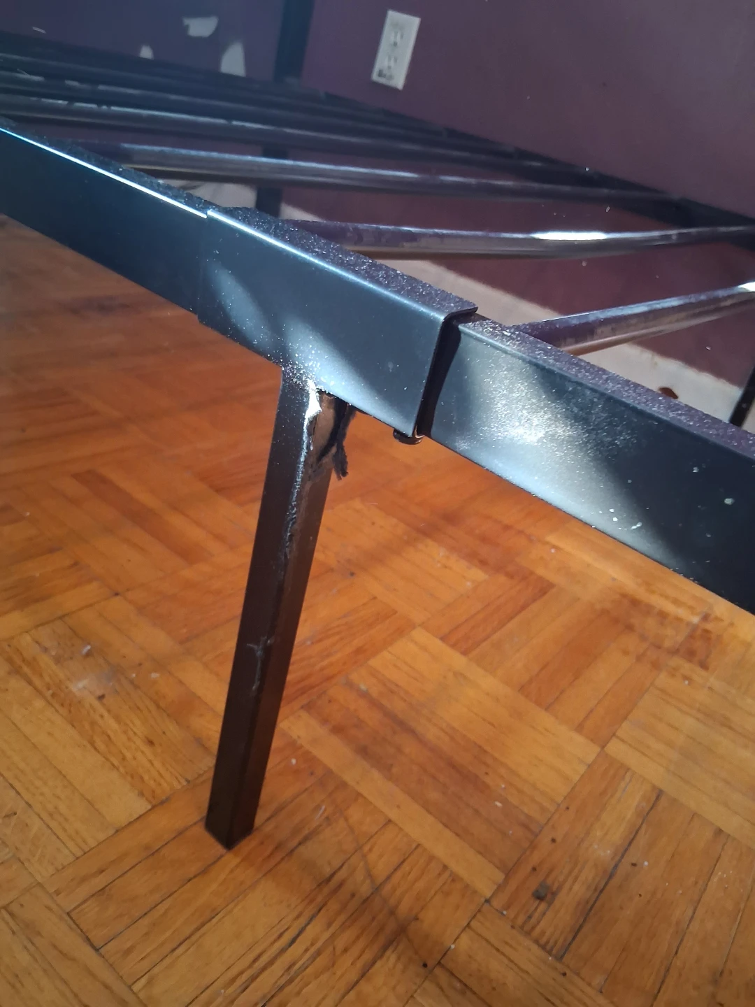 Black Twin Metal Bed Frame - photo 3