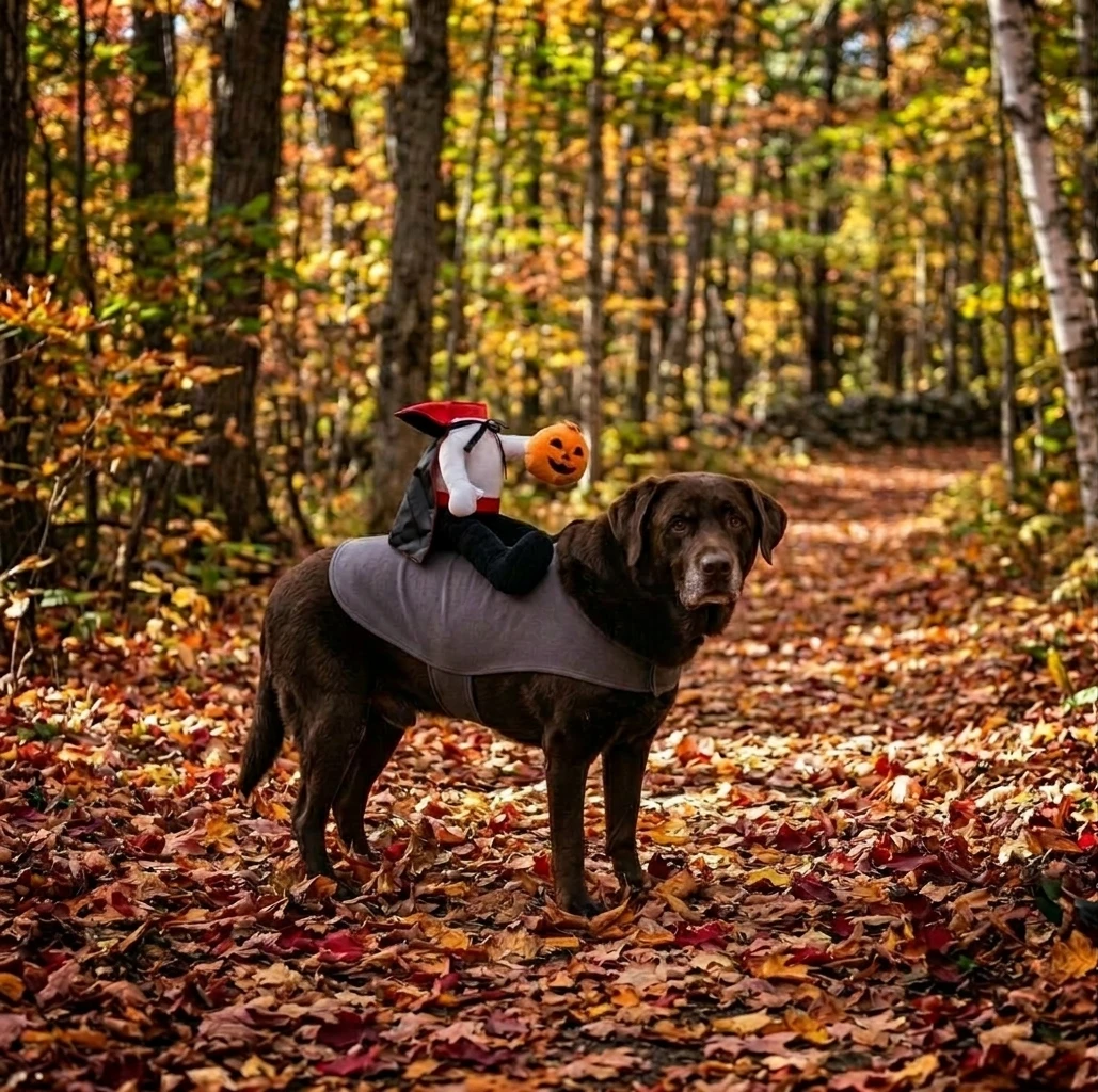 Headless Horseman Dog Halloween Costume (large) - photo 4