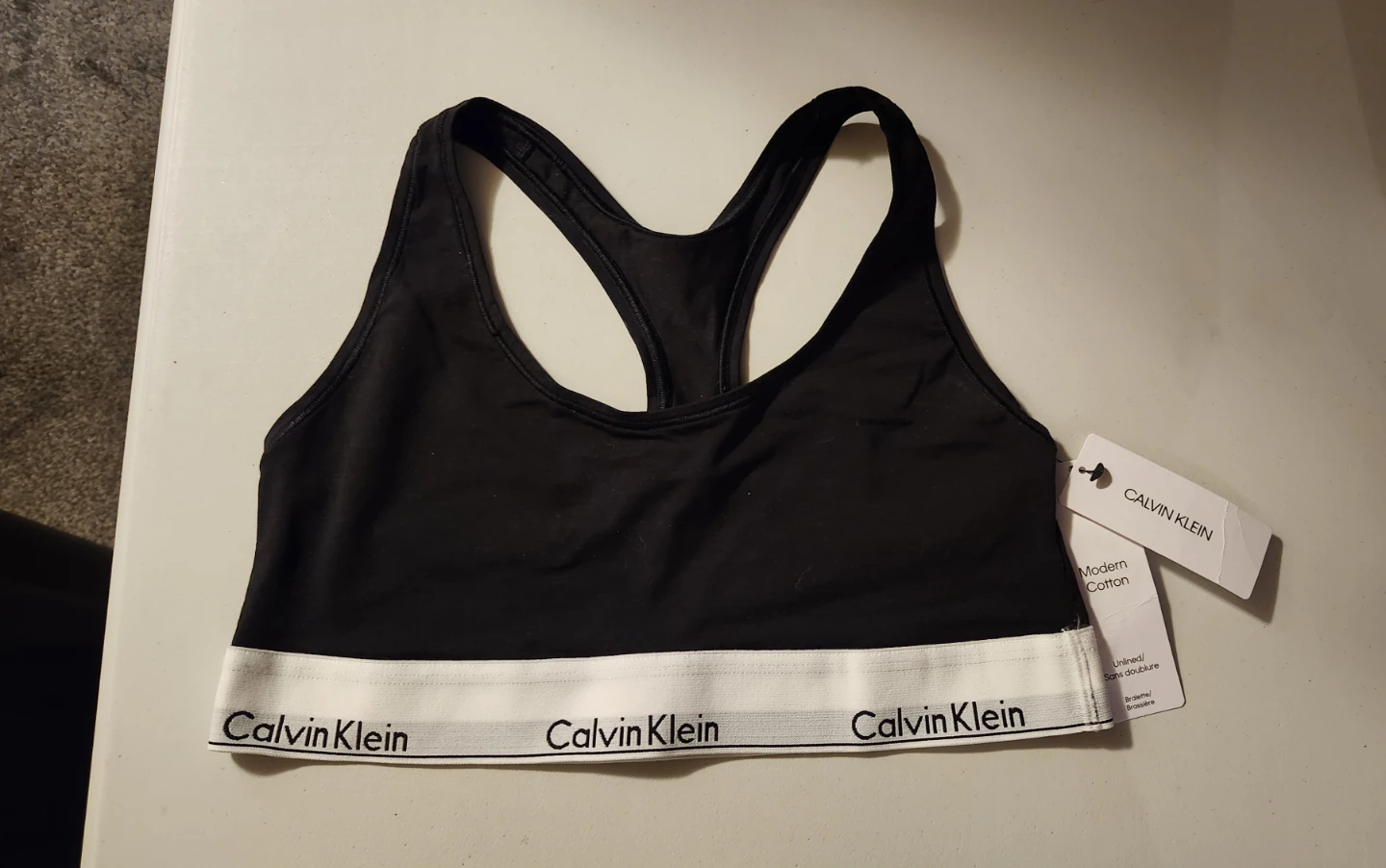 Calvin Klein Modern Cotton Bralette Black Large