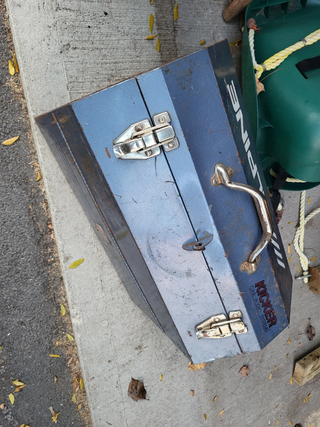 Large Beach Metal Tool Box