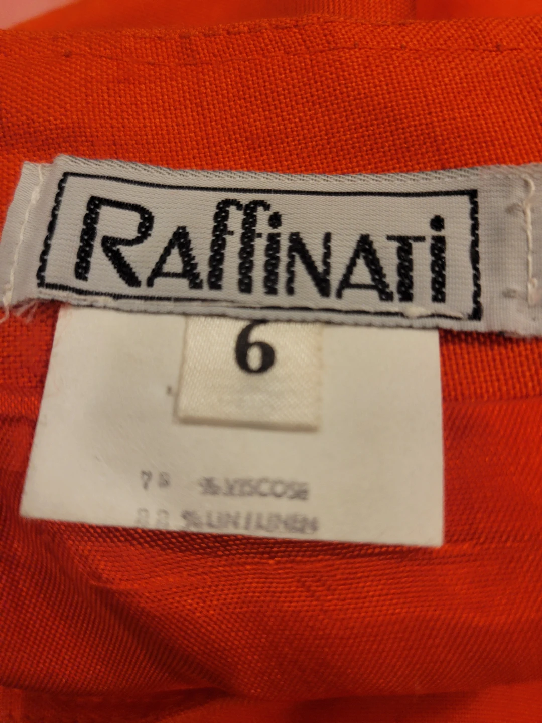 Raffinati Orange Skirt Size 6 - photo 4