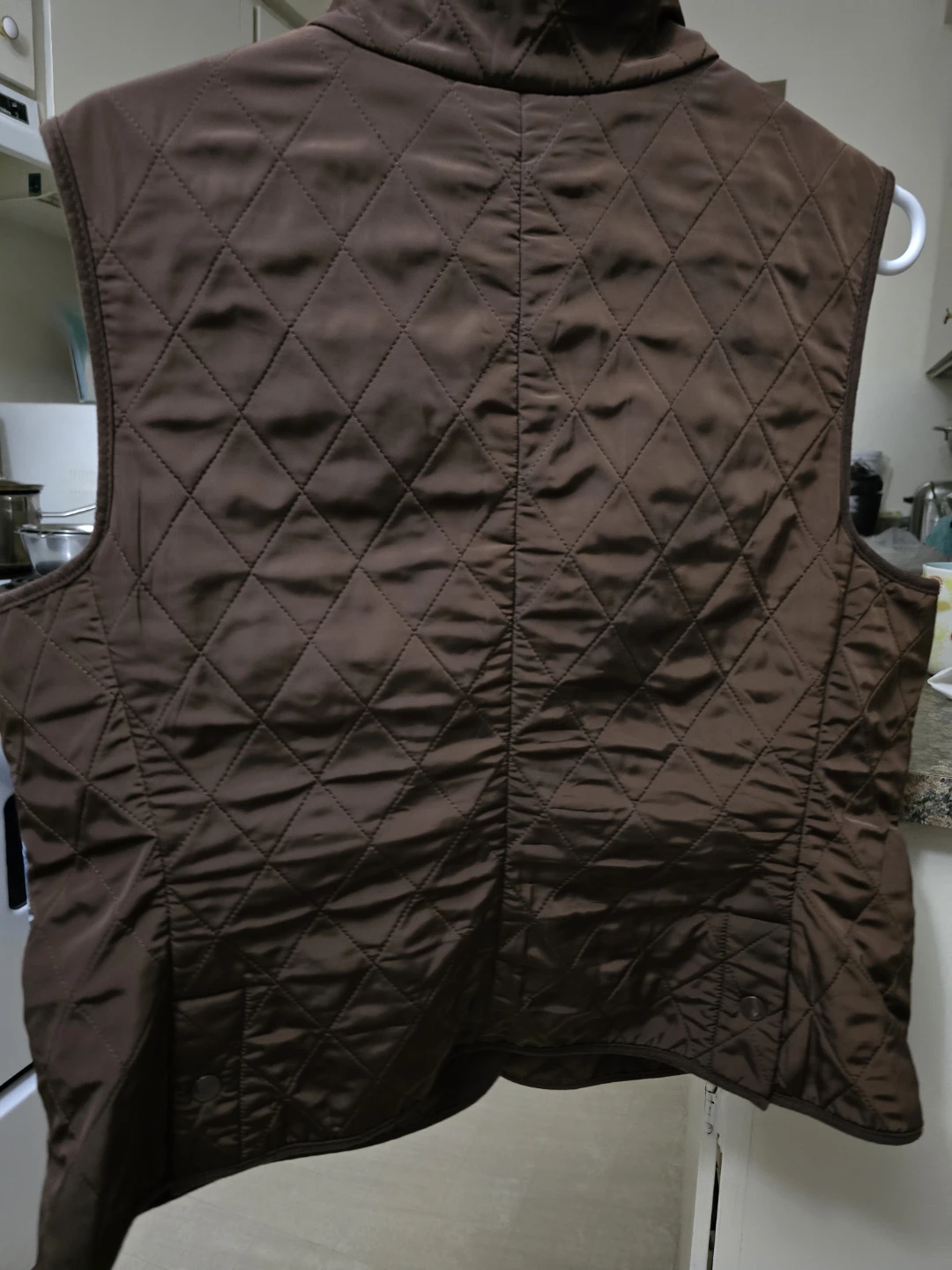 Talbots Petites Quilted Brown Vest size L-XL - photo 2