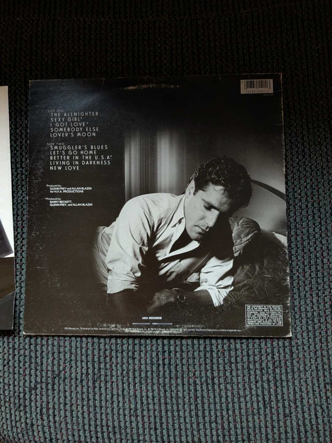 Glenn Frey – The Allnighter 1984 Vinyl LP - photo 3