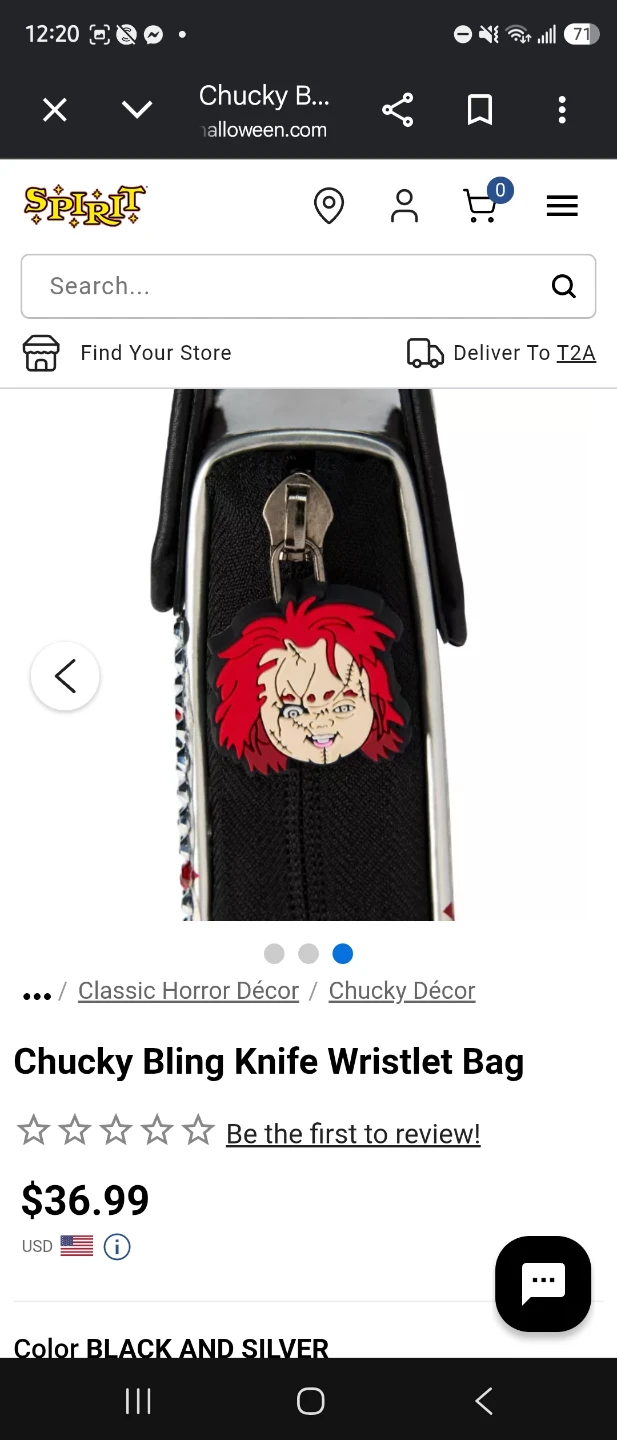 Chucky Bling Knife Wristlet Bag - photo 2