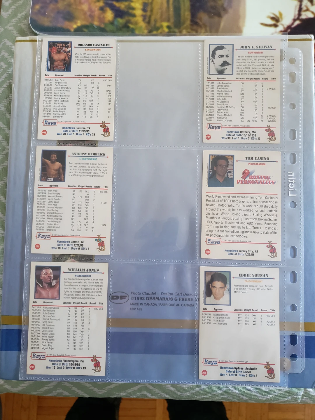 Kayo 1991 Vintage Boxing Trading Cards Collection - photo 3