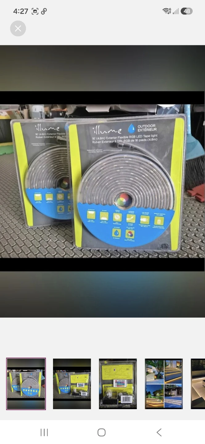 Illume Outdoor Flexible RGB LED Tape Lights (2 Pack)