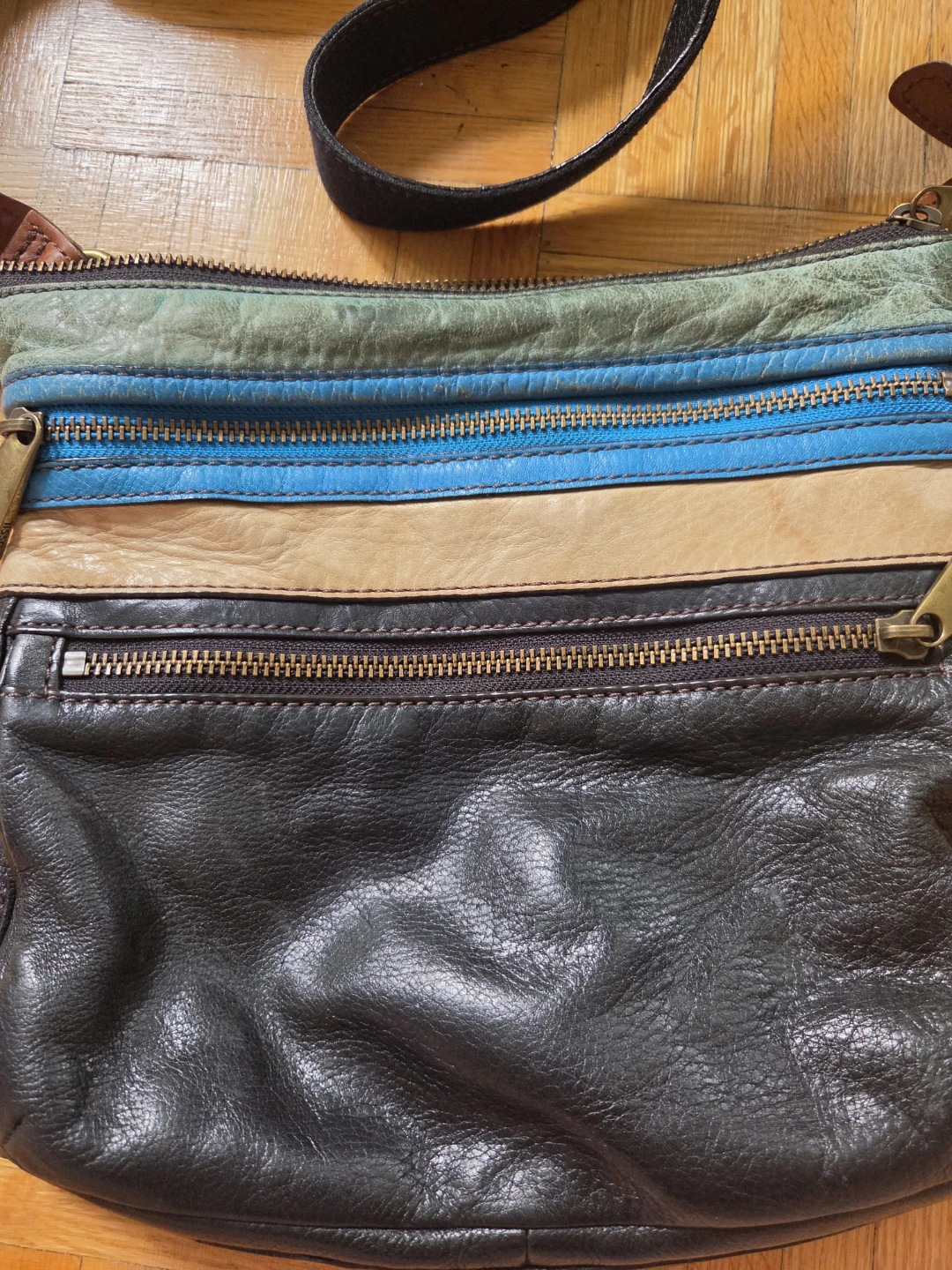 Fossil Multi-Coloured Leather Crossbody Bag - photo 2