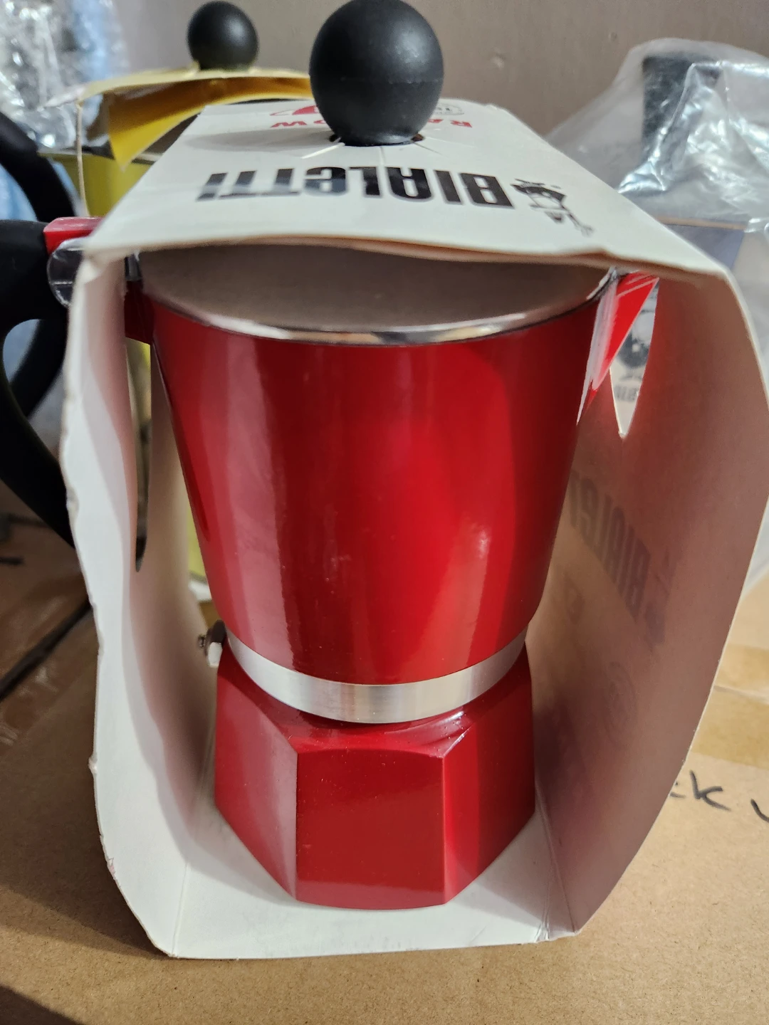 Bialetti Rainbow Moka Pot 3-Cup Red - photo 2