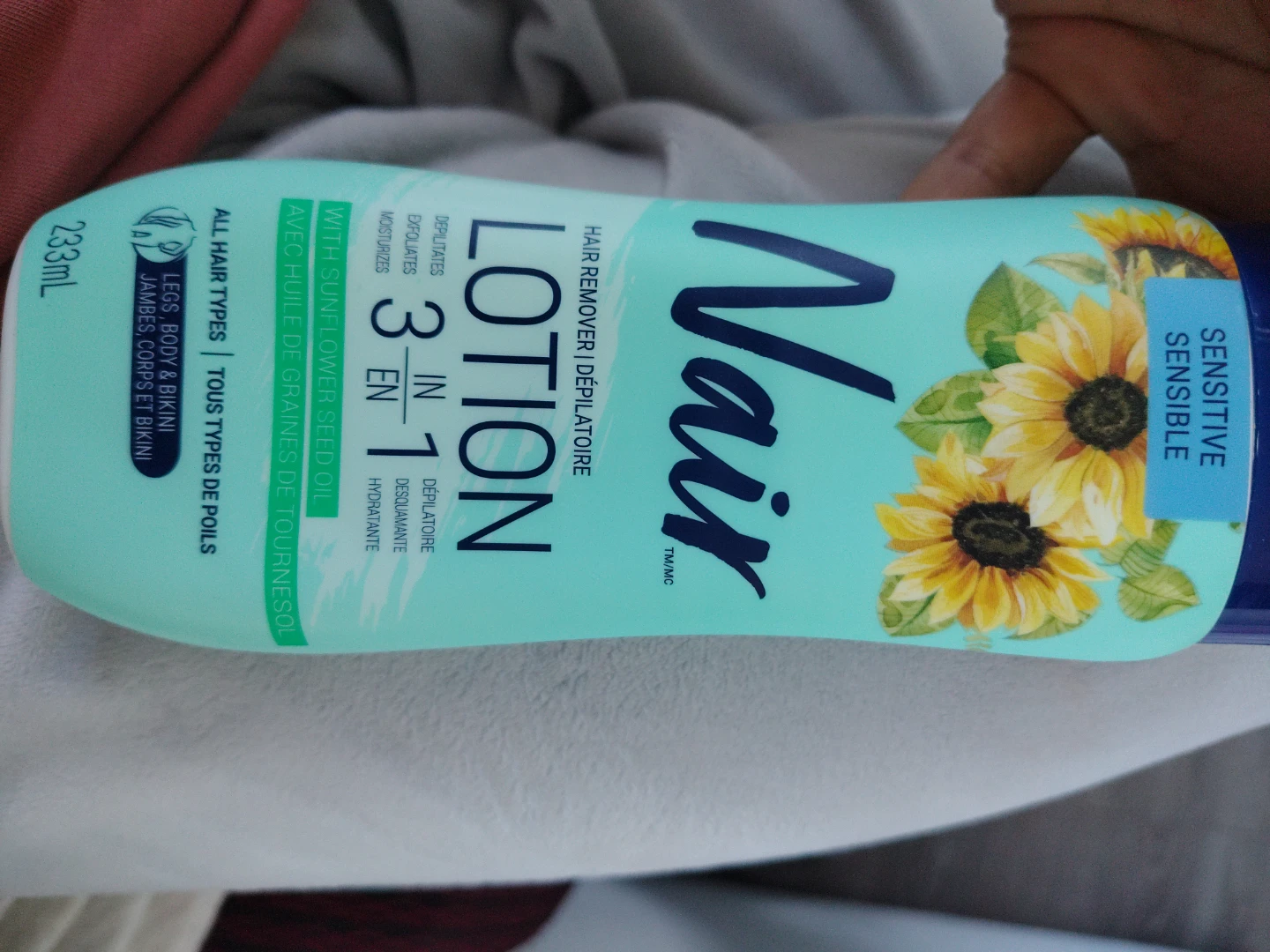 Nair 3-in-1 Sensitive Hair Remover Lotion