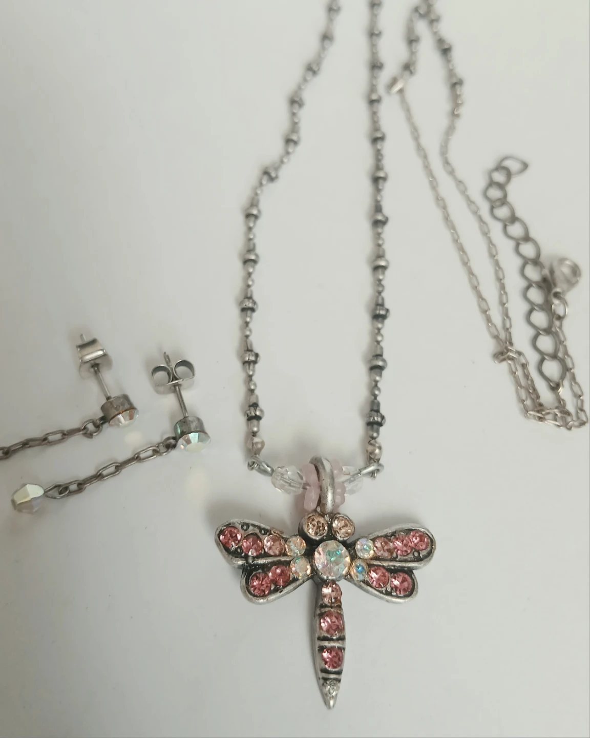 Dragonfly Necklace and Earring Set - photo 5