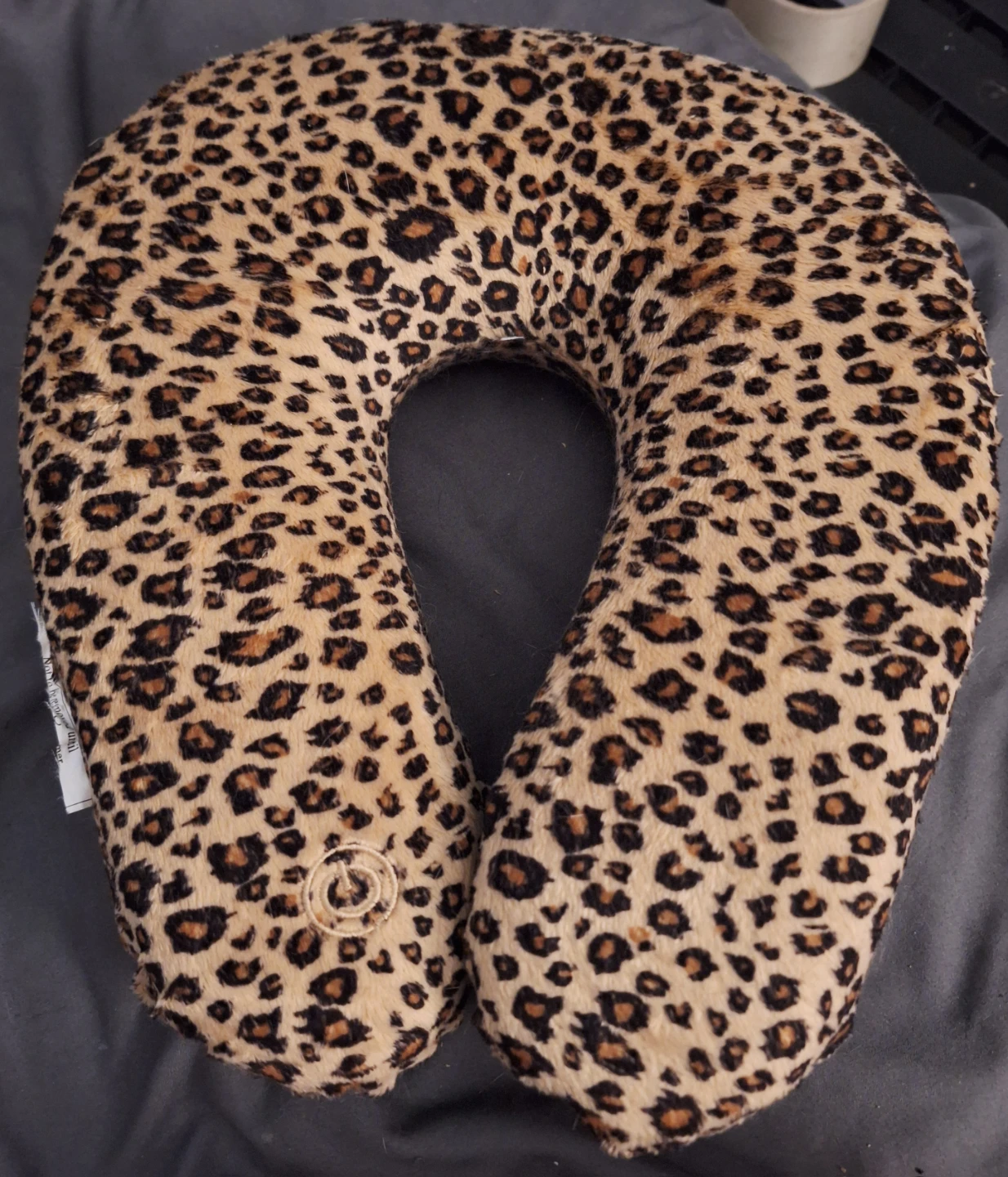 Leopard Print Massaging Neck Pillow