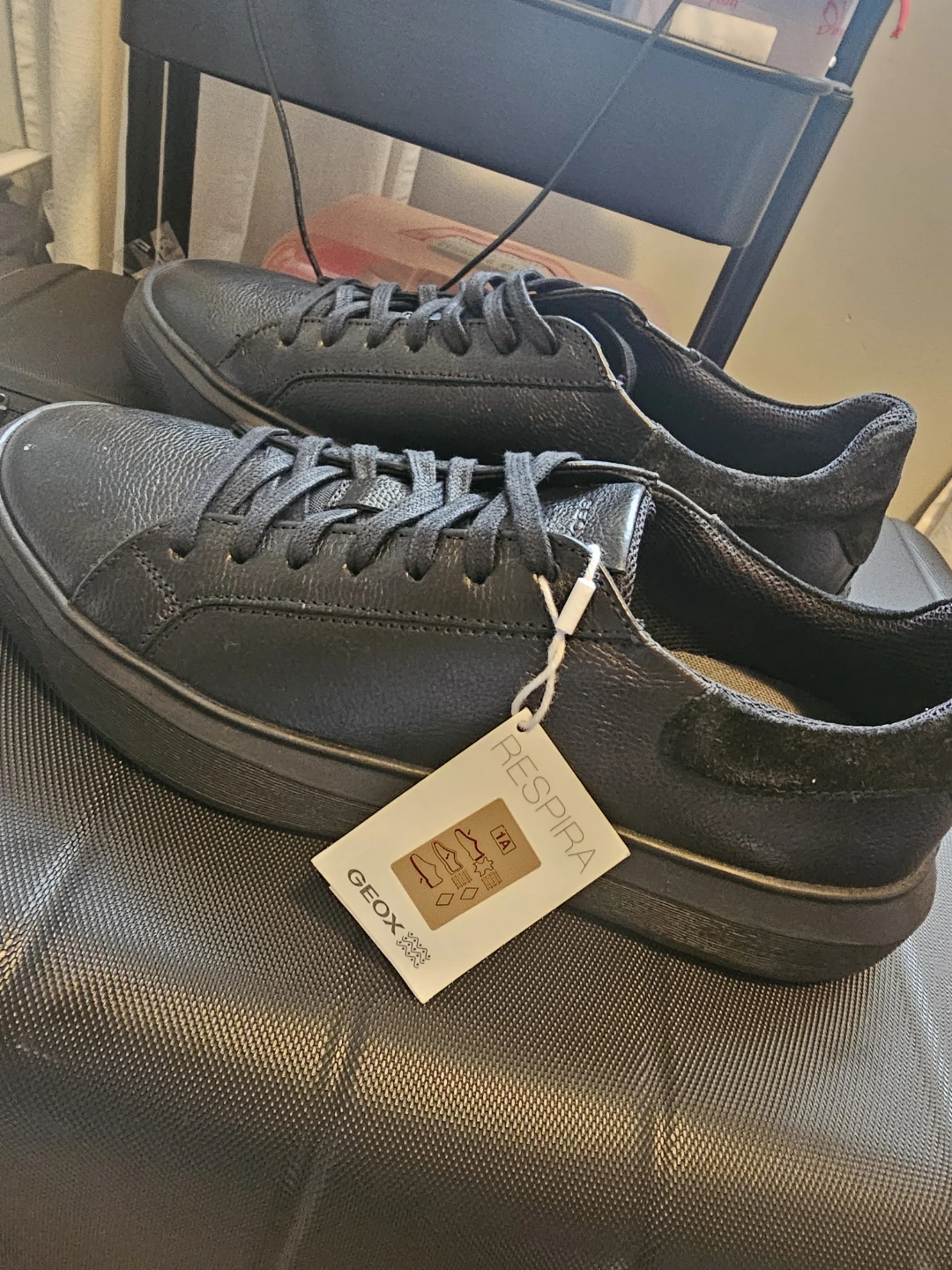 Geox Respira Black Sneakers