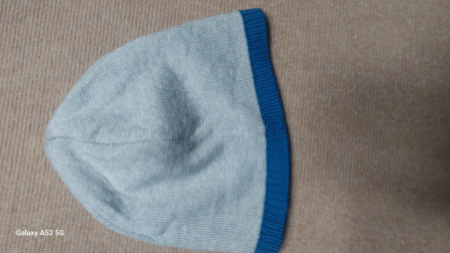 Lacoste Reversible Beanie Hat blue/grey - photo 5