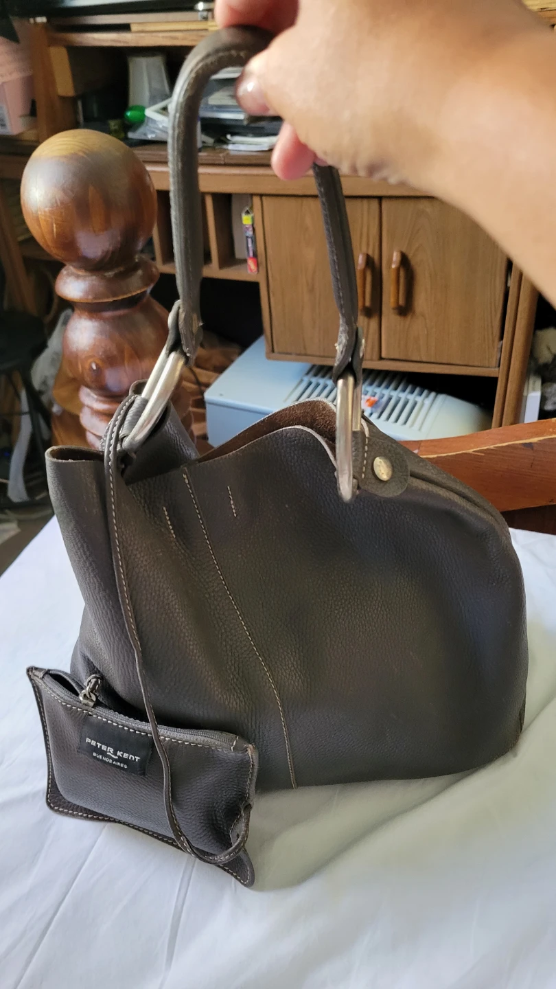 Peter Kent leather gray bag - photo 2