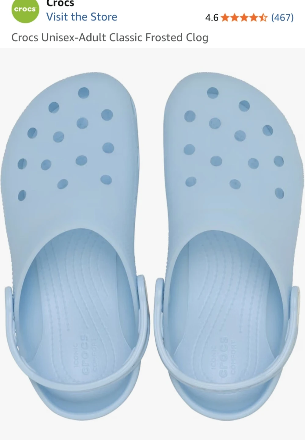 Crocs Unisex-Adult Classic Frosted Clog