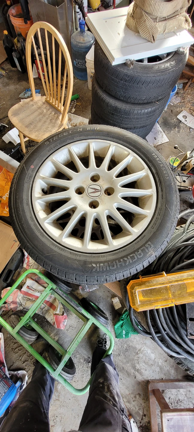 Set of 5 Blackhawk Street-H Tires 195/55R15
