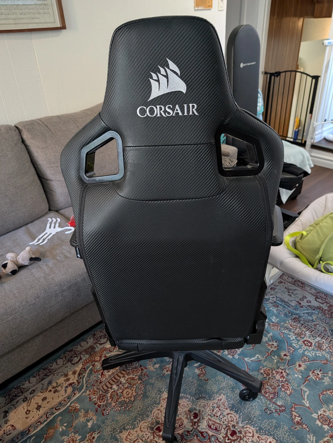 Corsair T1 Race Gaming Chair – Black, 4D Arms, Reclines - photo 2
