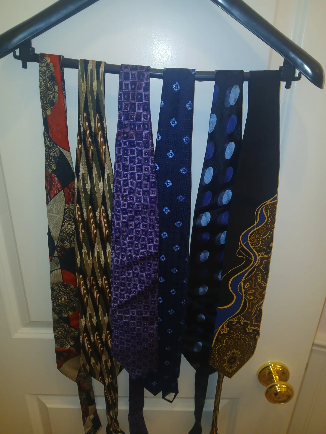 Assorted collection of patterned neckties - photo 3