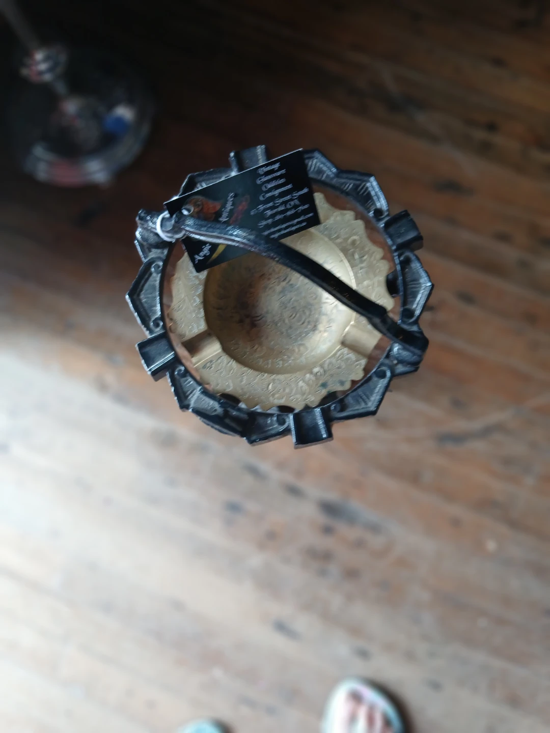 Vintage Metal Pedestal Ashtray - photo 2