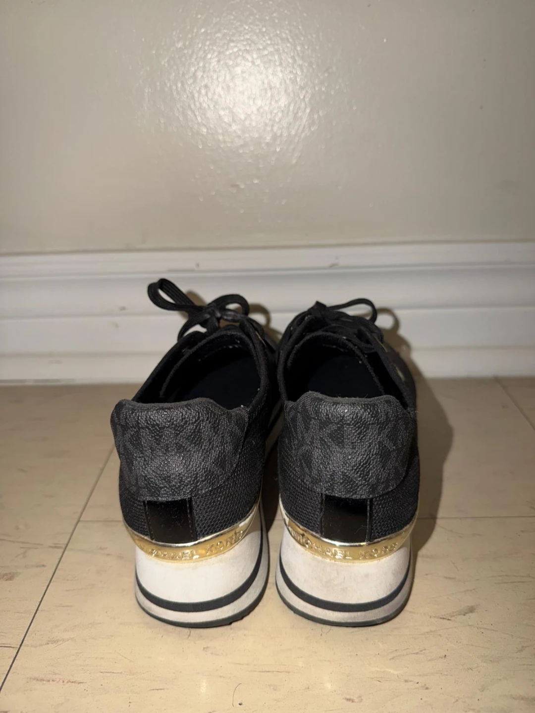 Women's Black Platform Sneakers - photo 3