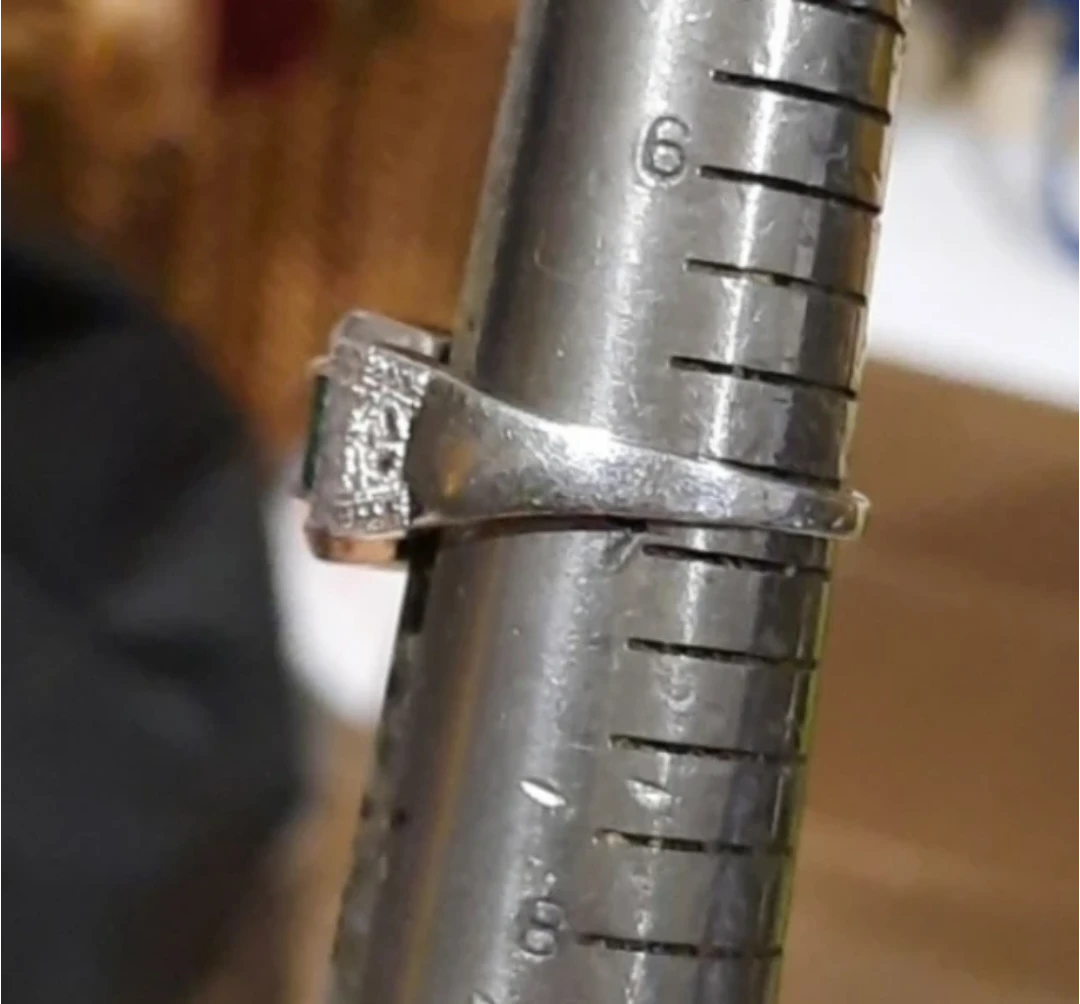 Created Emerald and Diamond Sterling Silver Ring - photo 5