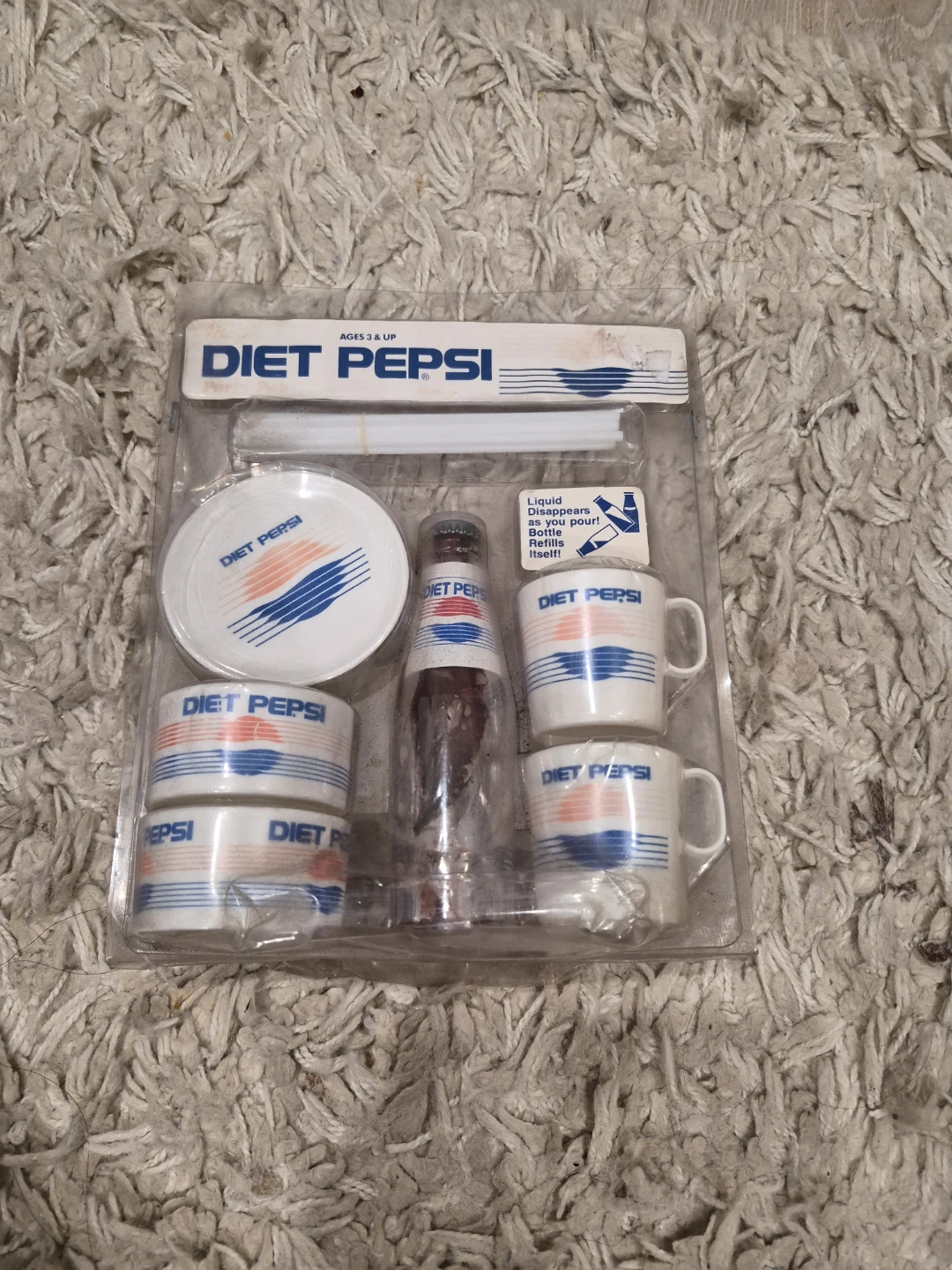 Vintage Diet Pepsi Magic Bottle Toy Set