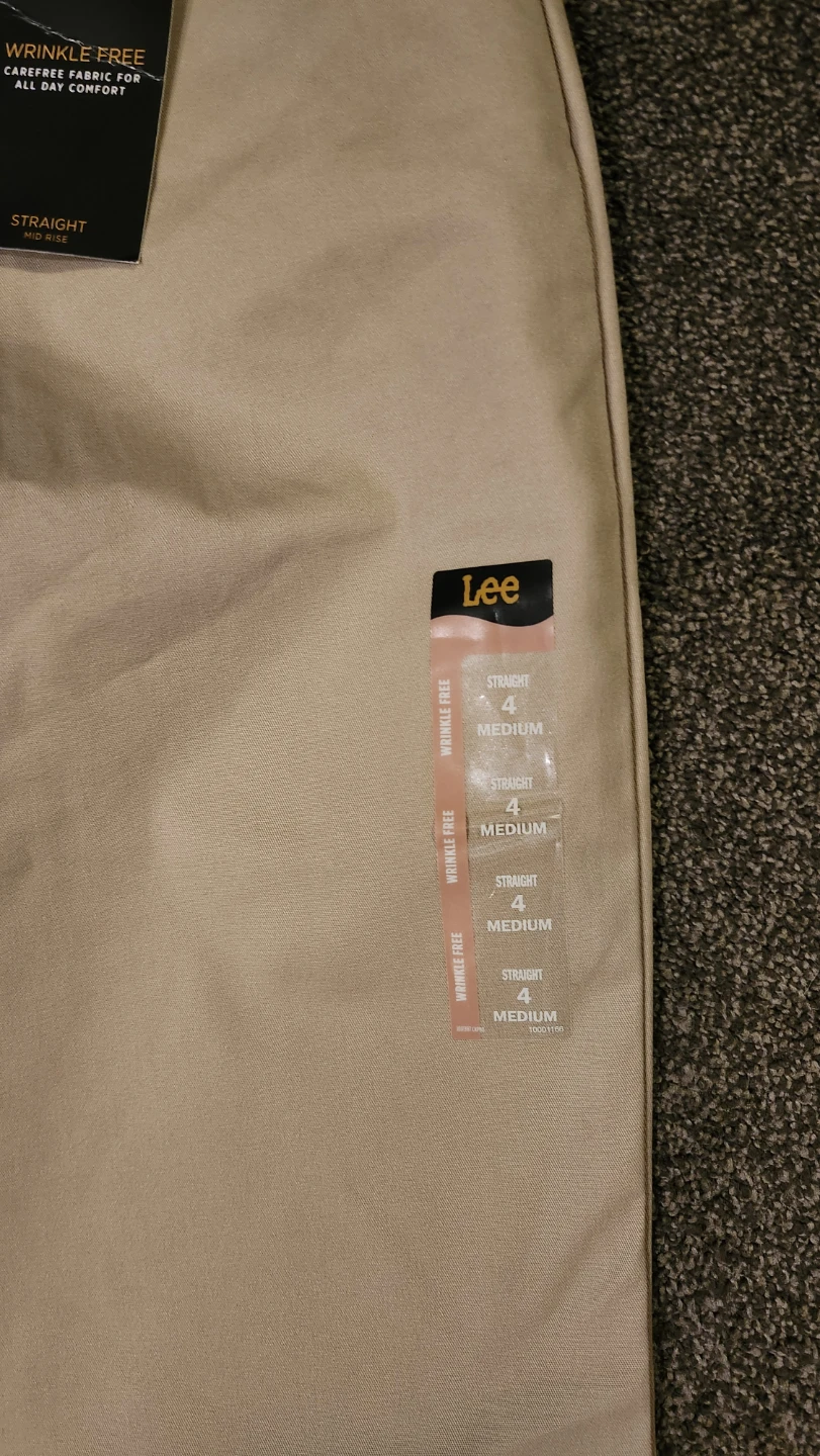Lee Wrinkle Free Straight Mid Rise Pants - Size 4 Medium - photo 4