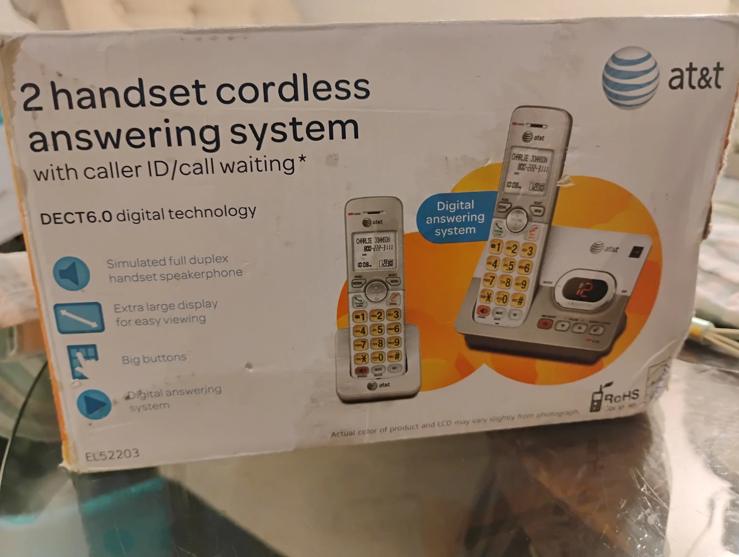 AT&T 2-Handset Cordless Answering System - photo 2