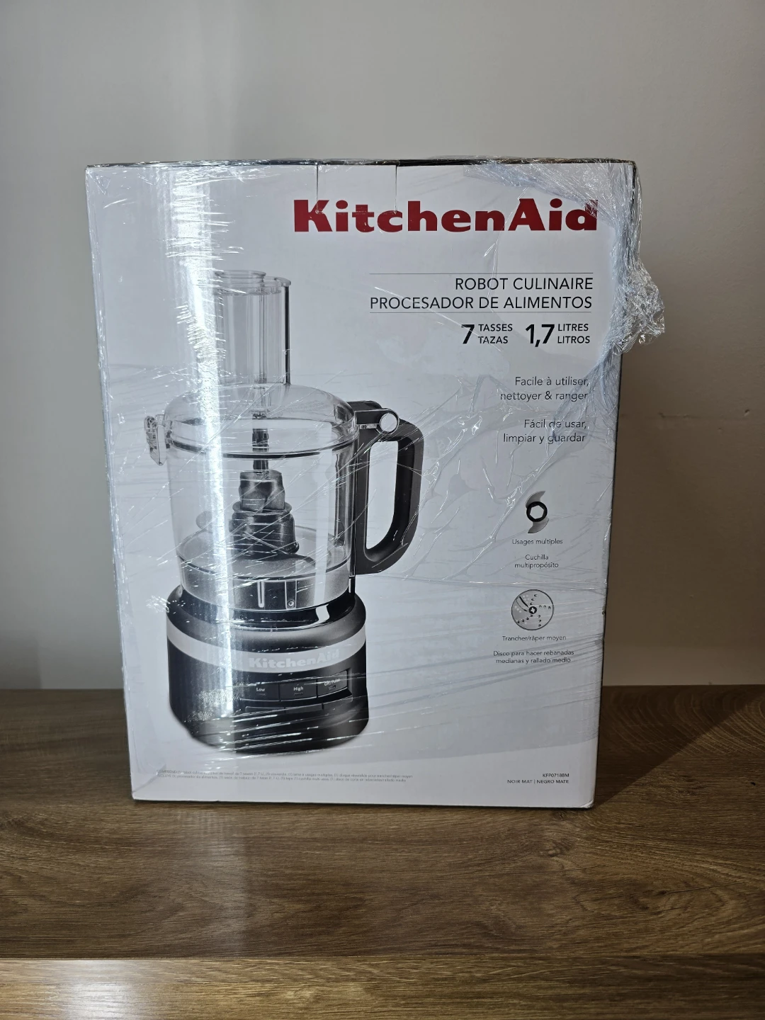 KitchenAid 7-Cup Food Processor Matte Black - photo 2