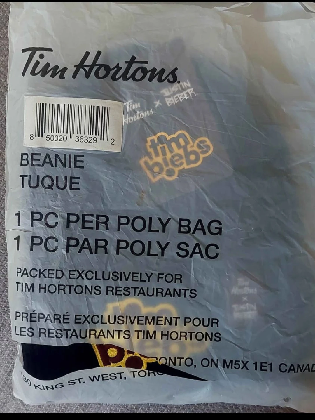 Tim Hortons x Justin Bieber  Beanie