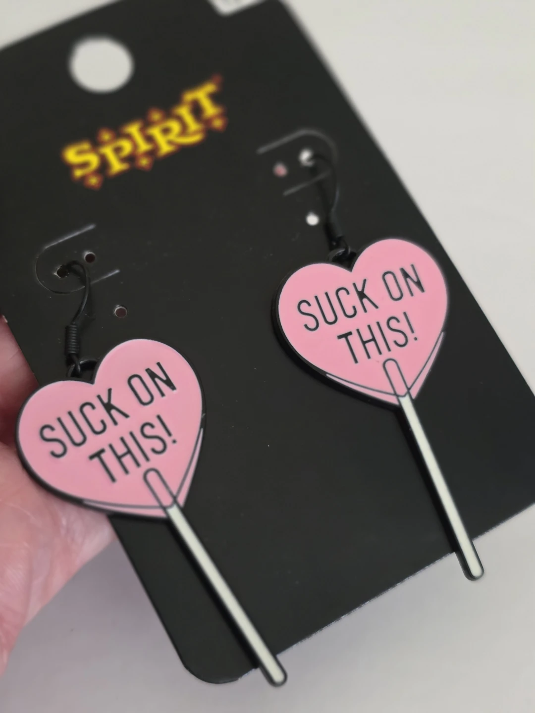Spirit Halloween Heart Lollipop Earrings - photo 3