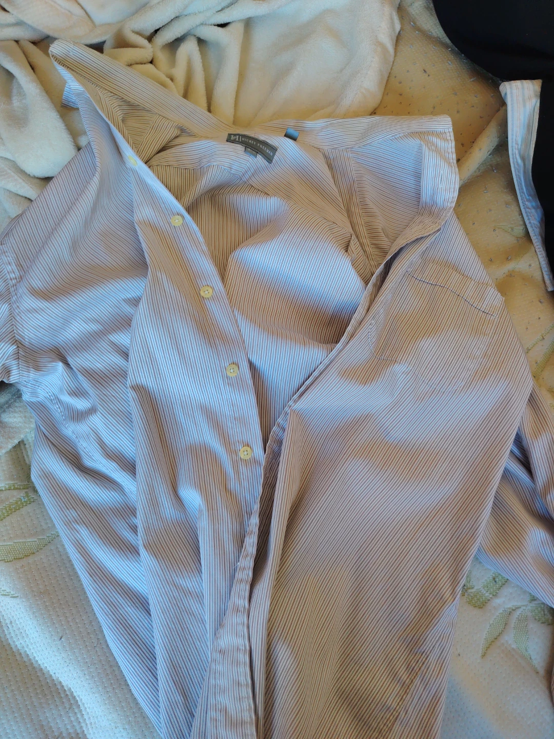 Hickey Freeman Striped Dress Shirt