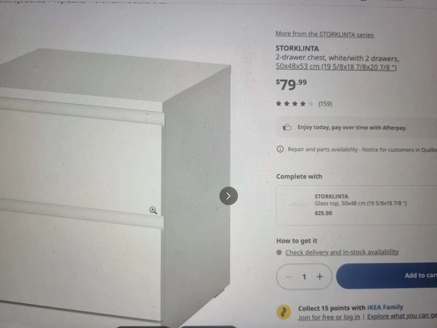 IKEA Storklinta 2-drawer chest white - photo 3