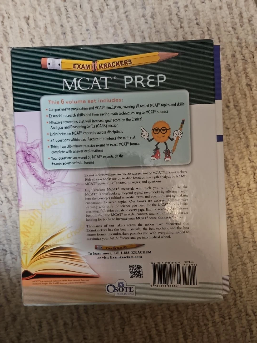 MCAT Examkrackers 6-Book Study Set - photo 2