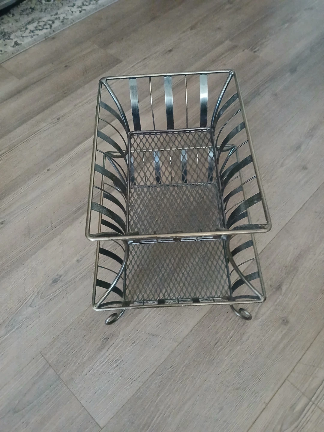 Vintage style metal basket - photo 3