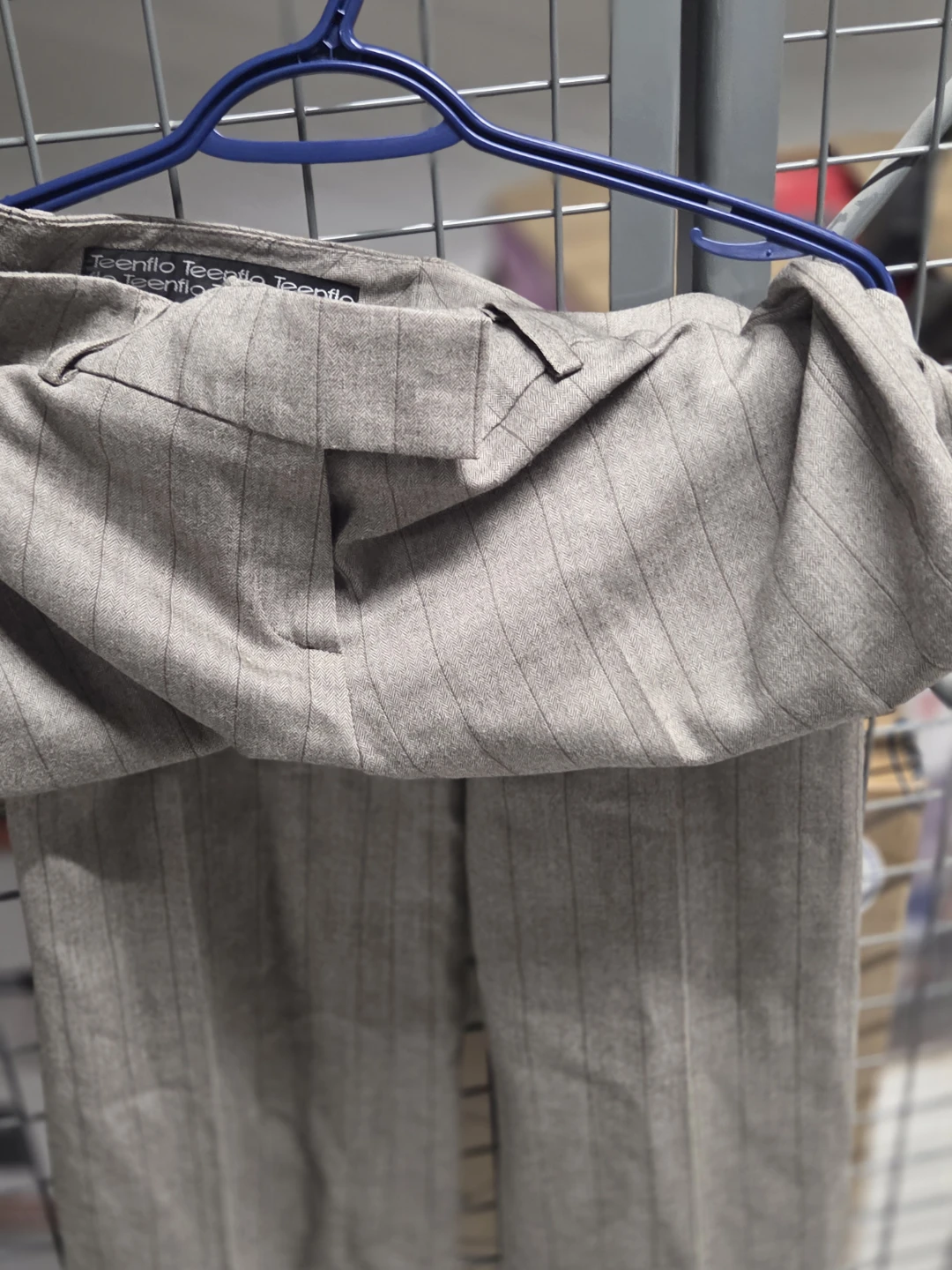 Teenflo Grey Pinstripe Dress Pants - photo 4