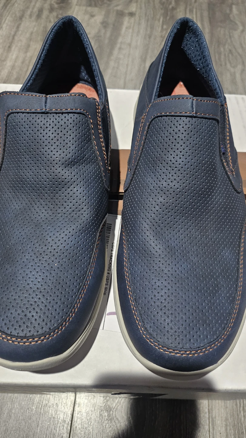 Mens Blue Slip-On Shoes Size 10M - photo 2