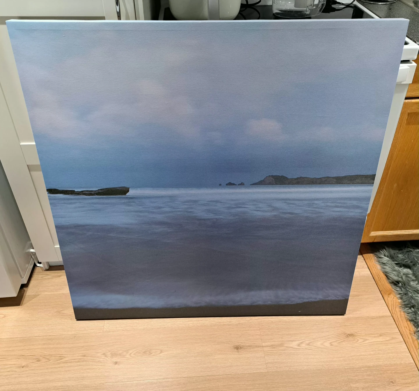 Large Coastal Seascape Canvas Wall Art - photo 2