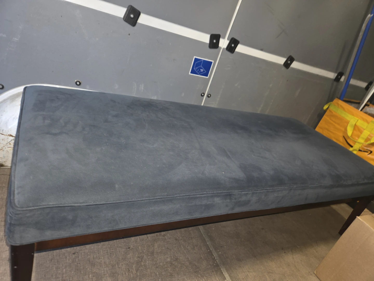 Blue Suede Bench - photo 2
