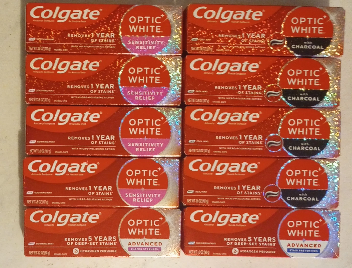 Colgate Optic White Toothpaste - 10 for $30