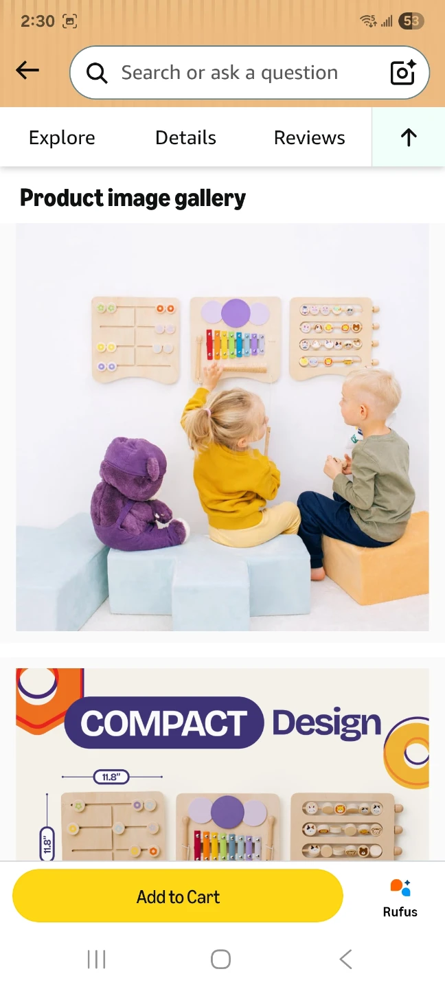 ComfyBumpy Sensory Wall Activity Set - photo 4