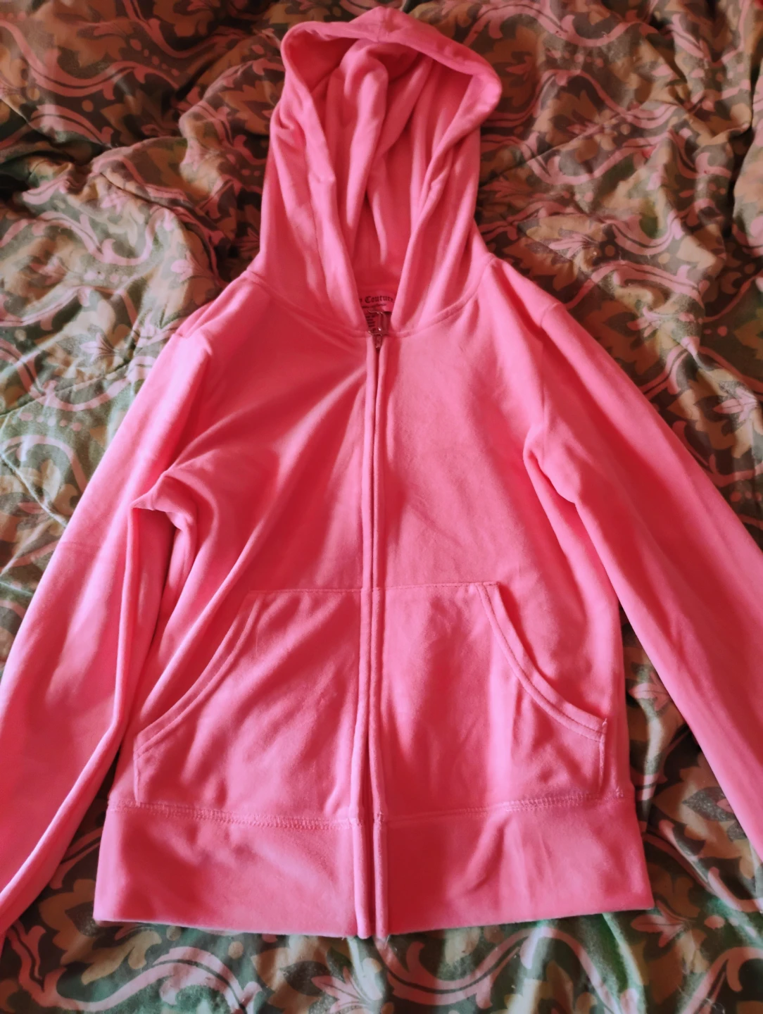 Juicy Couture Pink Velour Hoodie XS