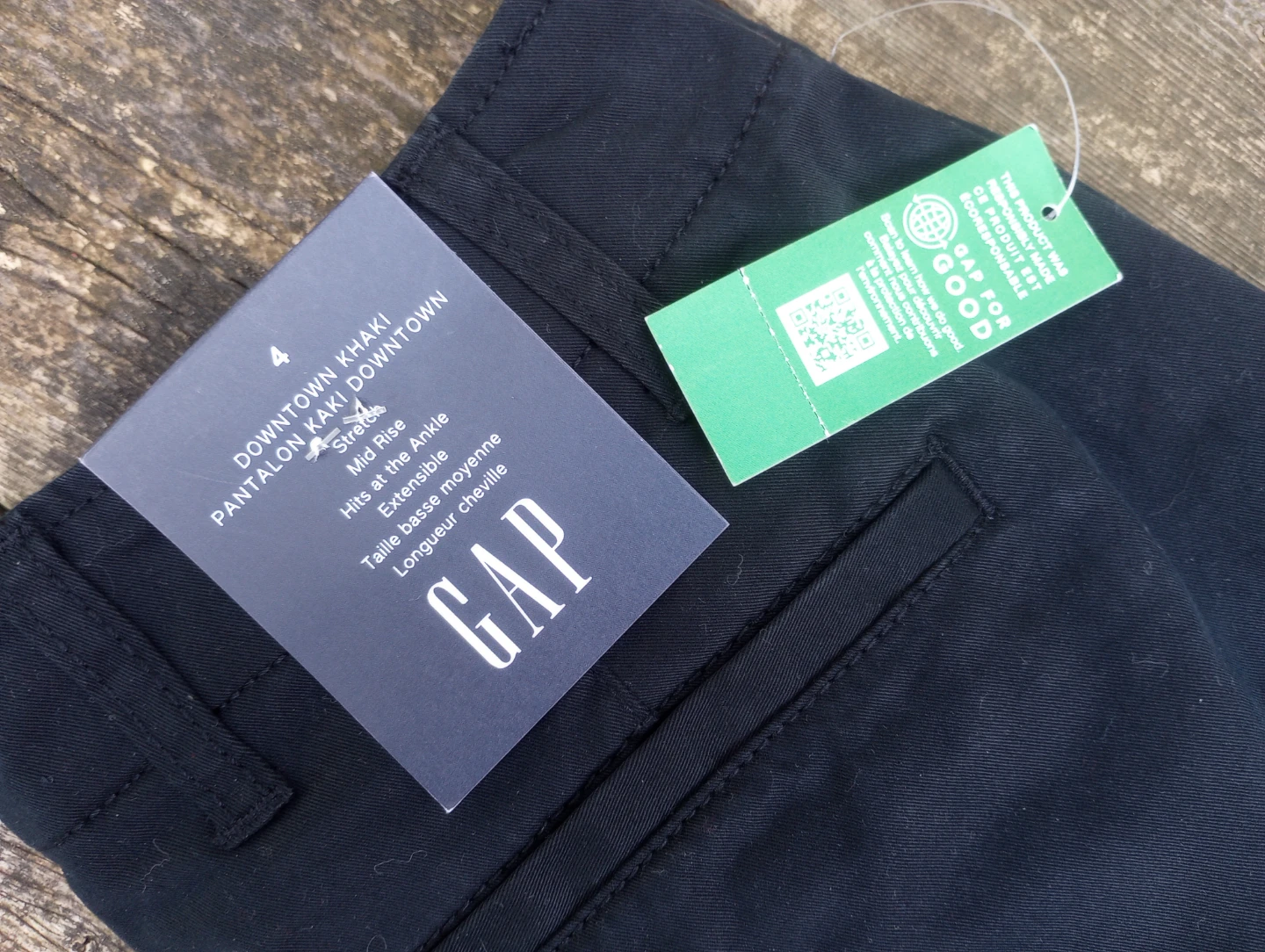 NEW Gap Downtown Khaki Pants Size 4 - photo 3