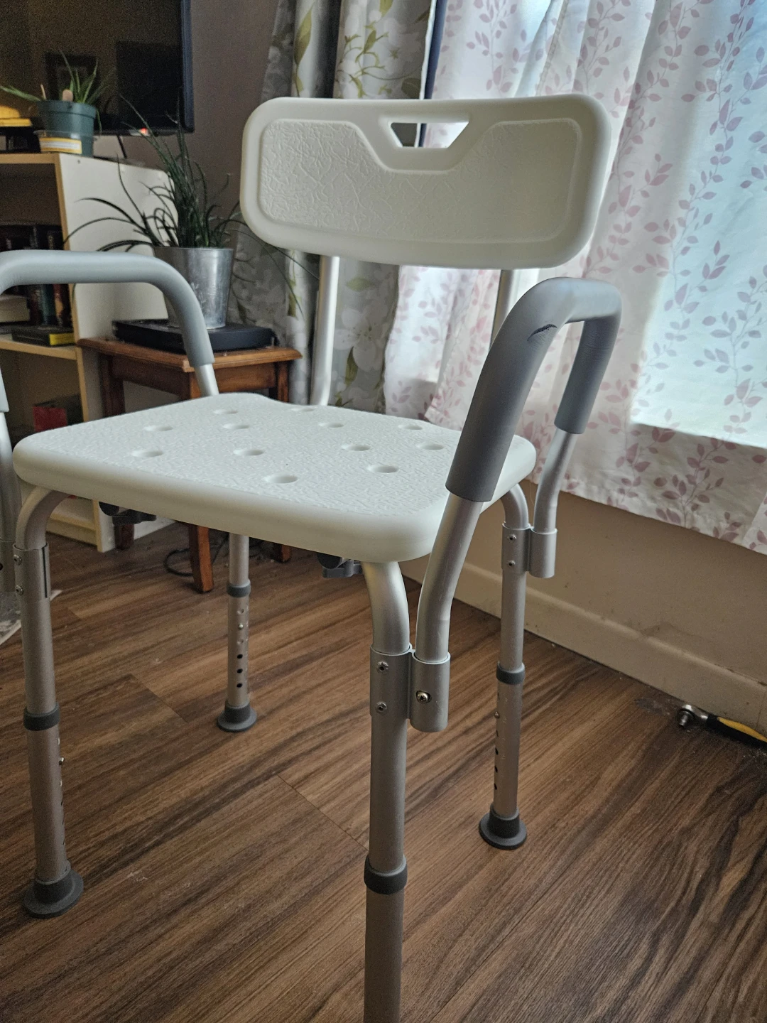 Adjustable Shower Chair with Backrest - photo 3