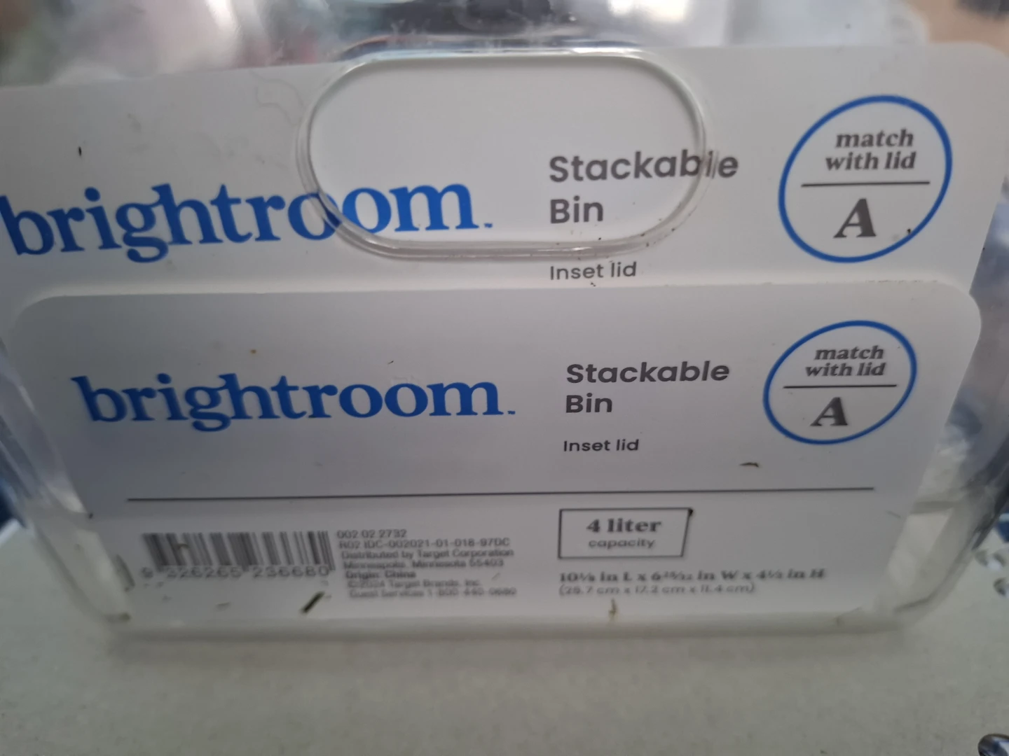 Brightroom Clear Stackable Storage Bin - photo 3