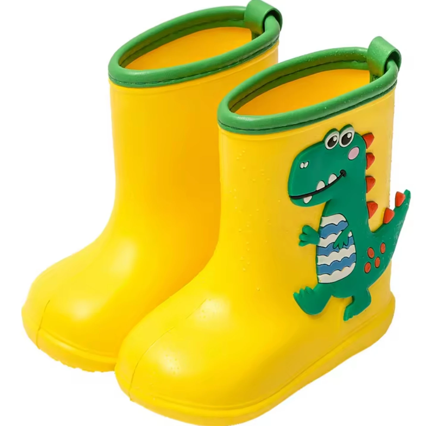 Yellow Dinosaur Rain Boots 140mm