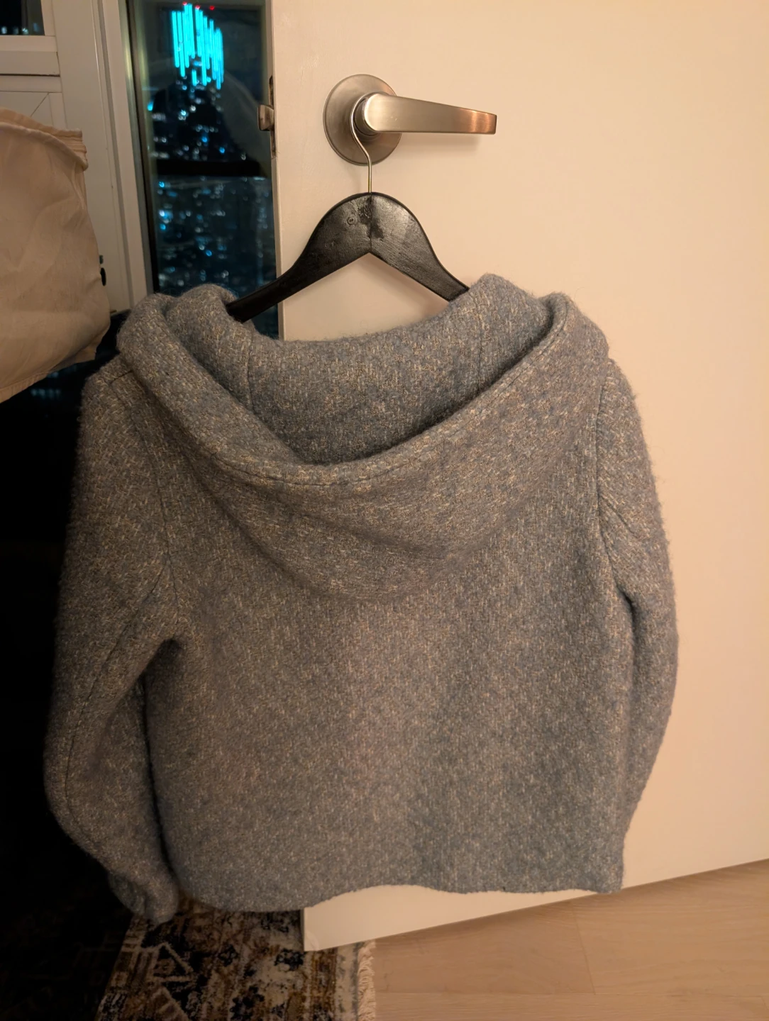 Zara Trafaluc Hooded Jacket Blue Size M - photo 4