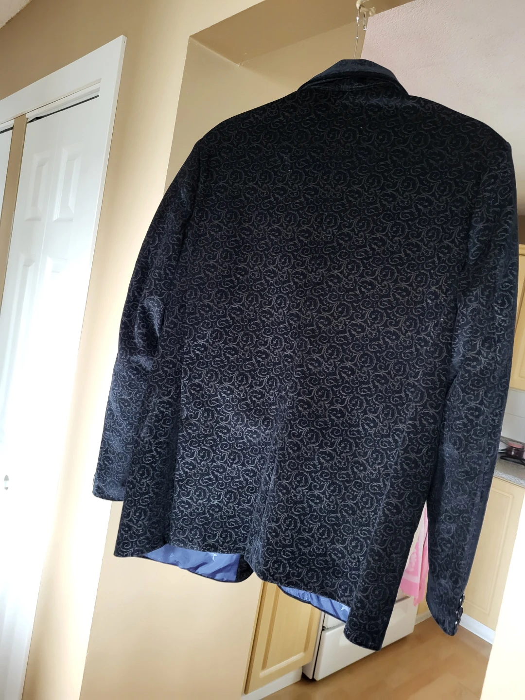 Dark Blue Patterned Blazer - photo 2