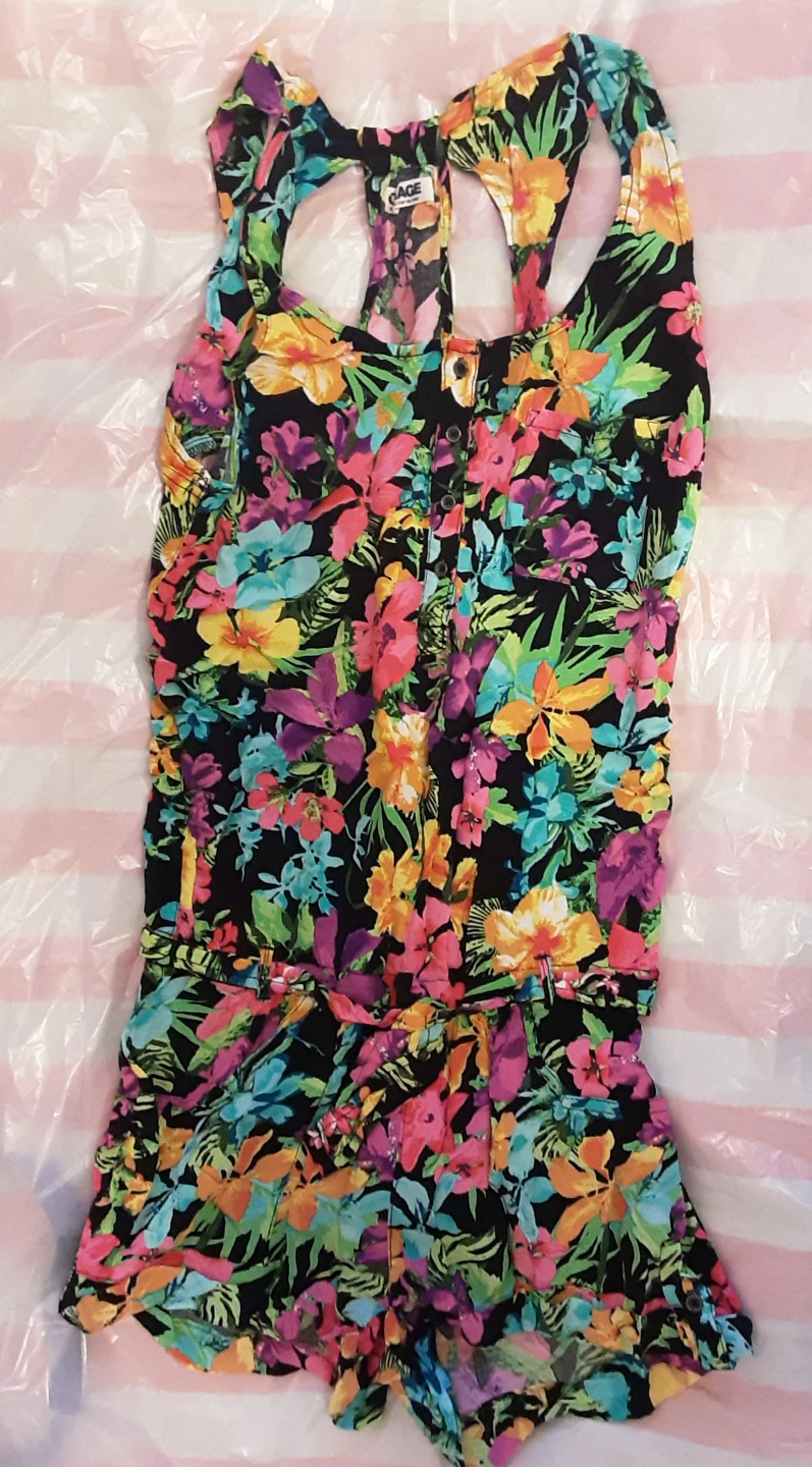 Garage Floral Print Romper