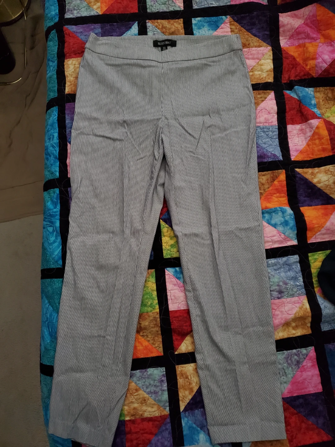 Ellen Tracy Striped Trousers